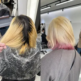 ミディアム カラー JILL/鶴岡 和幸/天神のヘアスタイル