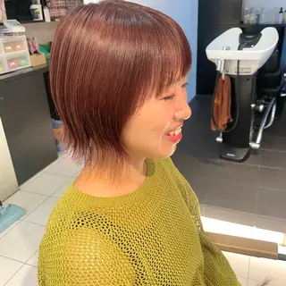 ショート カラー 透明感カラー/ 寺田千雅子のヘアスタイル