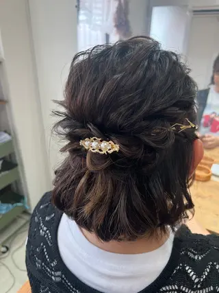 ミディアム 山室 敬義のヘアスタイル