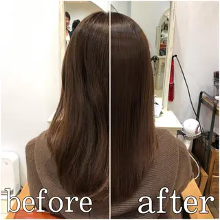 セミロング \脱・うねり& 広がり/gite菊のヘアスタイル