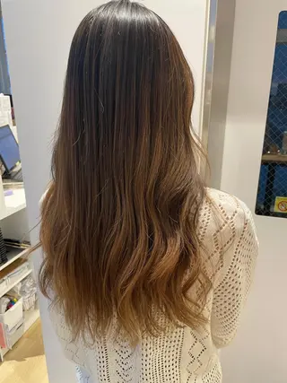 セミロング カラー 美髪形成!色素改善! 秋田 和輝のヘアスタイル