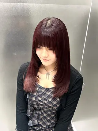 ロング カラー Lei miu所属・ゆのん / Jrスタイリストのヘアスタイル