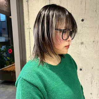 ミディアム カラー 🎀ハイトーン/艶 カラーKaRin🎀のヘアスタイル