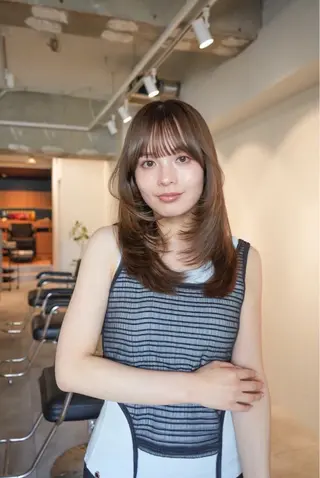 セミロング カット/レイヤー /名古屋/Ayakaのヘアスタイル