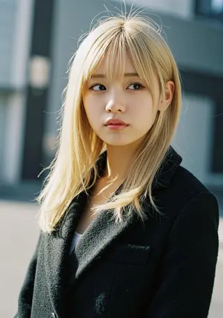 ミディアム 高堰 朱羽のヘアスタイル