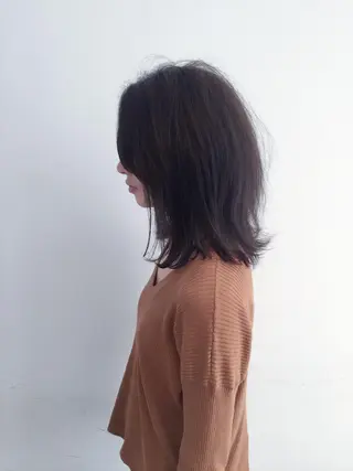 ミディアム 佐藤 旭のヘアスタイル