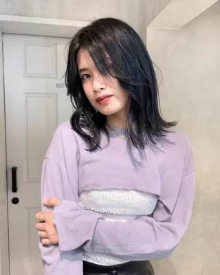 カラー スミレ /メンズ /コーンロウのヘアスタイル