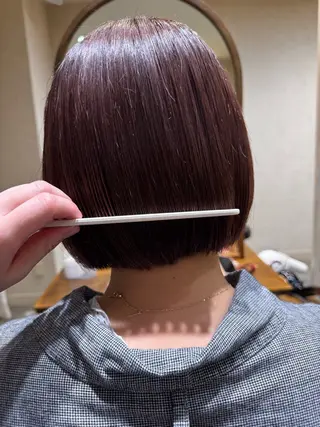 ショート カラー カットモデル/透明感 艶カラー/Rinのヘアスタイル