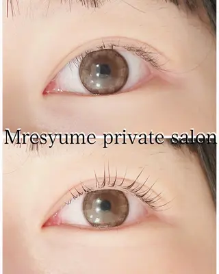 マツエク・マツパ Mresyume MAYUのマツエク・マツパデザイン