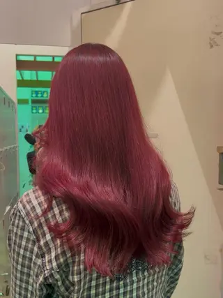 ロング カラー 渡邊 海里のヘアスタイル