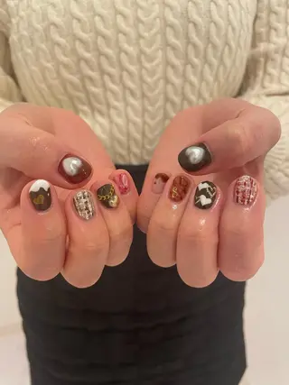 ネイル 束感まつ毛/ネイル/ LED♥KIRARAのマツエク・マツパデザイン