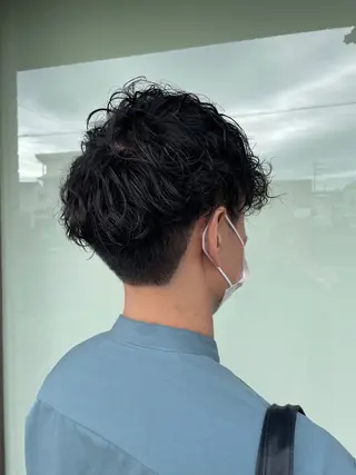 パーマ メンズ 佐藤 由依/透明感カラーのヘアスタイル