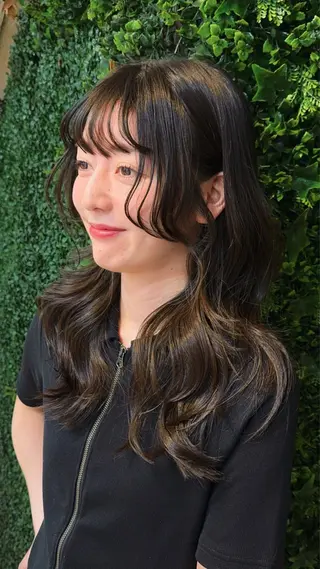 ロング カラー Pocket仙台 💚モエリのヘアスタイル