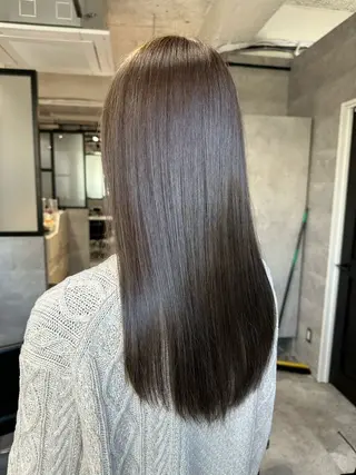 ロング カラー 川浪 ほほみのヘアスタイル