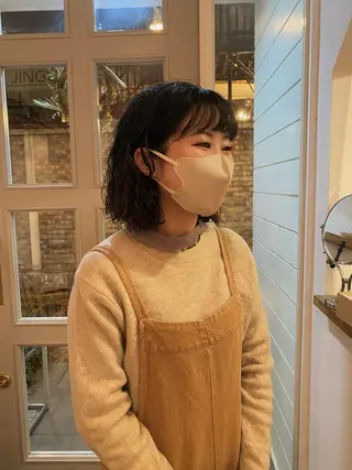 ミディアム パーマ Van family所属・ショート& パーマ　坂本のヘアスタイル