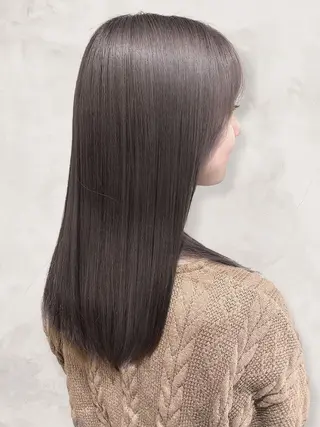 ロング 有村 涼のヘアスタイル