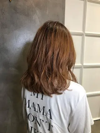 ミディアム マンツーマン／韓国 ヘア‎Amiのヘアスタイル