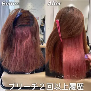 ミディアム カラー Le'a渋谷所属・インナーエクステ渋谷 🦋KAJIのヘアスタイル