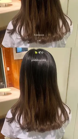 ロング 丸山 愛万音のヘアスタイル