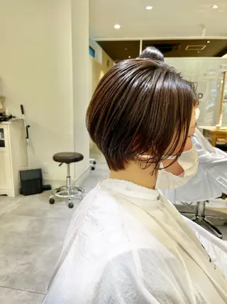 ショート カラー BLENDby happiness所属・KAORU/絹髪 /髪質改善/奈良のヘアスタイル