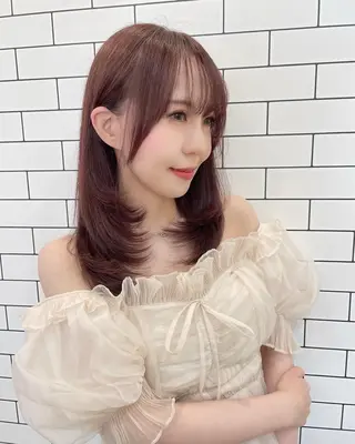 ミディアム ﾅﾂﾐ/韓国ヘア/ レイヤーカット🎀のヘアスタイル