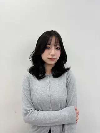 ロング カラー 表参道ハッシュカット レイヤー/リノンのヘアスタイル