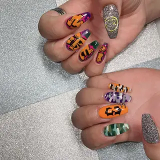 ロング ⛓Miyu ⛓のネイルデザイン