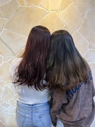 ロング カラー カツキ/GARTE 代官山のヘアスタイル