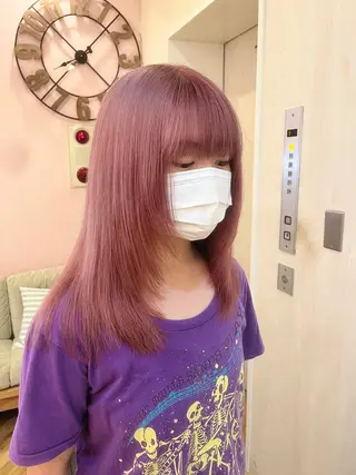 ミディアム カラー ヘアアレンジ ブリーチなし/ レイヤー🌿runaのヘアスタイル