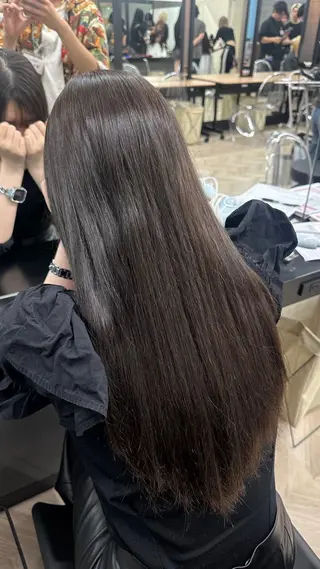 ロング 藤本渚杜/メンズ パーマ/艶カラーのヘアスタイル