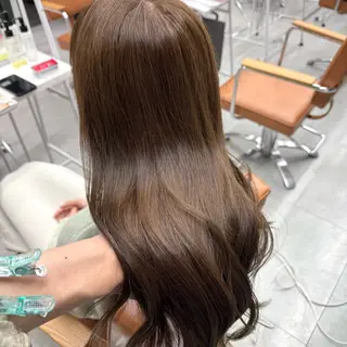 ロング カラー ヘアアレンジ ブリーチなしカラー /ベージュ/安形翔のヘアスタイル