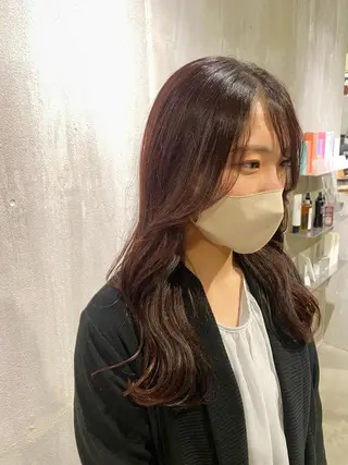 ロング カラー 透明感カラー 天羅のヘアスタイル