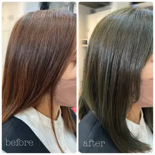 セミロング カラー LaLa Zipangu所属・モデル募集/lala _osawa🐳🫧のヘアスタイル