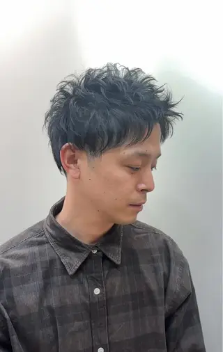 メンズ HARUKI  MINATO Japan広島紙屋町店所属・hmj紙屋町店 脊戸智志のヘアスタイル