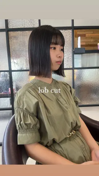 ミディアム 黒田瀬奈/ボブ まろやかベージュのヘアスタイル