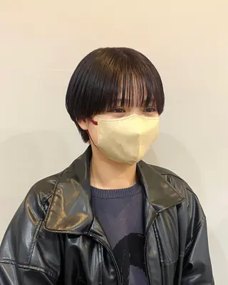 ショート F-card所属・shiga mariaのヘアスタイル