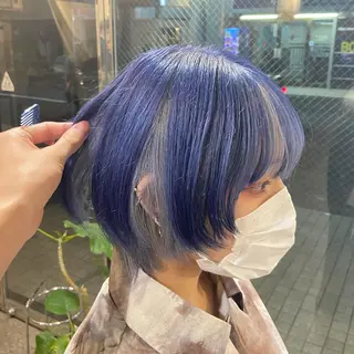 ショート カラー 牧原歩夢/レイヤー /ウルフ/ブリーチのヘアスタイル