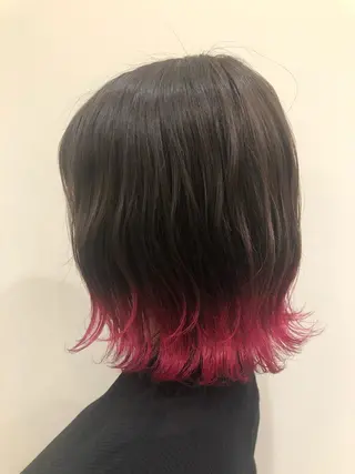 ミディアム カラー Amour なぐらのヘアスタイル