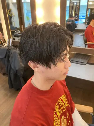 パーマ メンズ メンズサロン アソビ元町のヘアスタイル