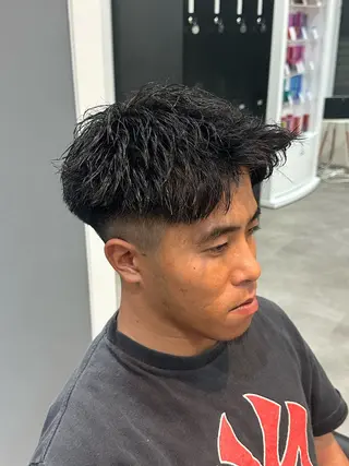 カラー パーマ メンズ Etoile +/ 坂嶋大飛のヘアスタイル