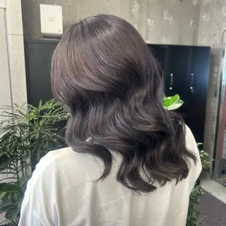 セミロング カラー 💜無料モデル募集 ‪𓂃🫧Miyuのヘアスタイル