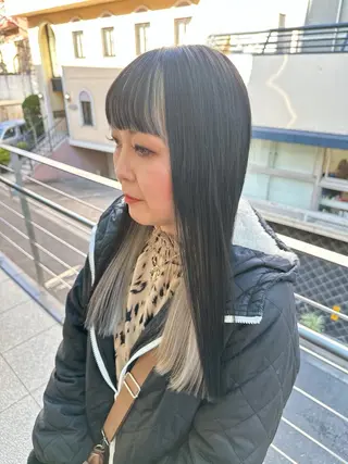 ロング カラー メンズ キッズ BRAIDS💎愛子 大人ハイライト💎のヘアスタイル