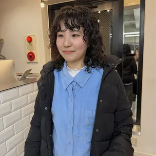 ショート パーマ ヘアアレンジ 🌐サトウ リョウ🌐のヘアスタイル