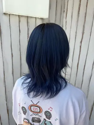 ミディアム カラー メンズパーマ/ ももかのヘアスタイル