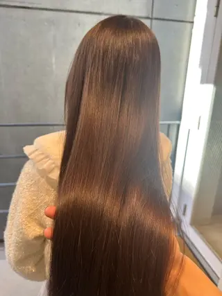 ロング カラー パーマ ヘアアレンジ VIVIE【ヴィヴィ】所属・髪質改善/韓国風 レイヤー/田村祐樹のヘアスタイル