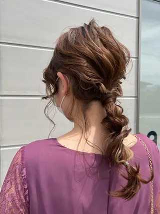 ロング ヘアアレンジ HAIRSILVA徳間店所属・石倉 真のヘアスタイル