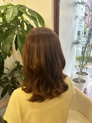 ロング ブリーチ予約率90% 以上✨森山陽向のヘアスタイル