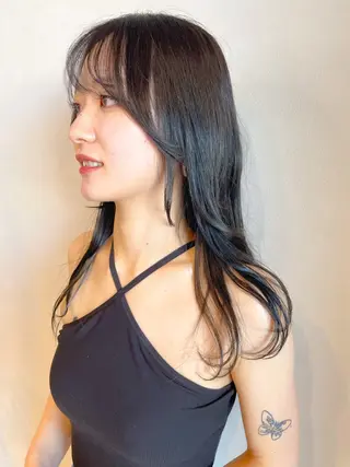 セミロング カラー 髪質改善/ブリーチ 田代 龍我のヘアスタイル