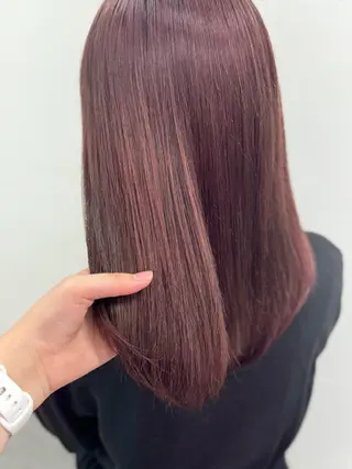 セミロング カラー 🎀愛されgirly ヘア🫧Ayakaのヘアスタイル