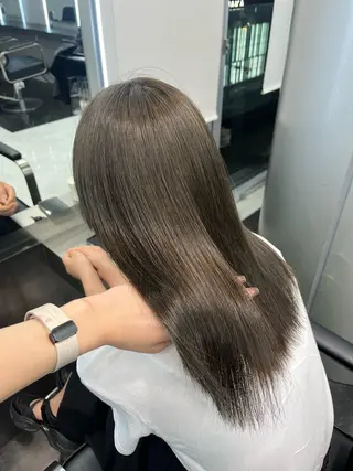 ミディアム カラー 韓国ヘア🖤/透明感 shihoのヘアスタイル